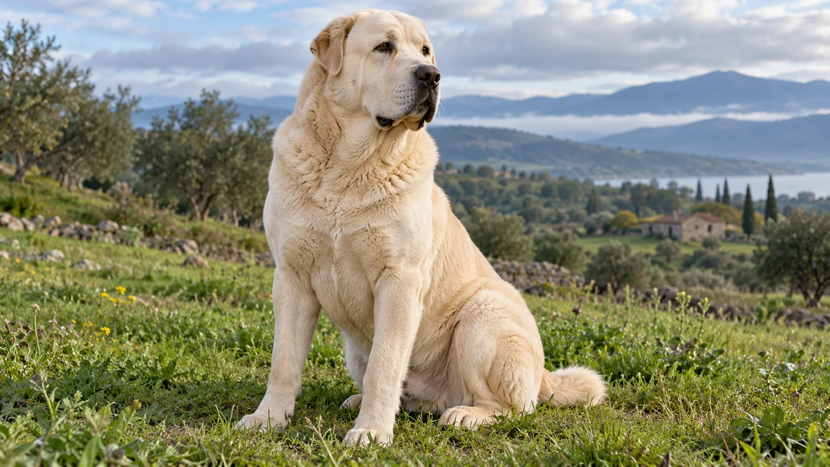 Alabay köpek — krem renk