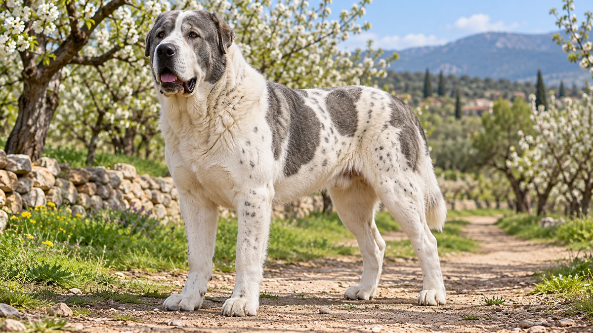 Alabay köpek — gri-benekli renk