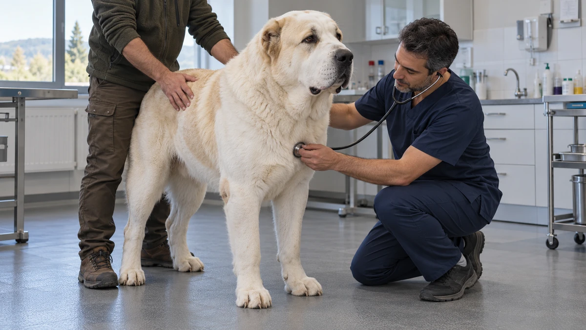 Alabay köpek — veteriner kontrolü